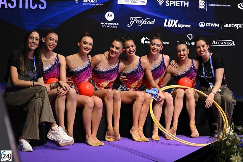 España se cuelga el bronce en el Mundial de gimnasia rítmica por equipos.