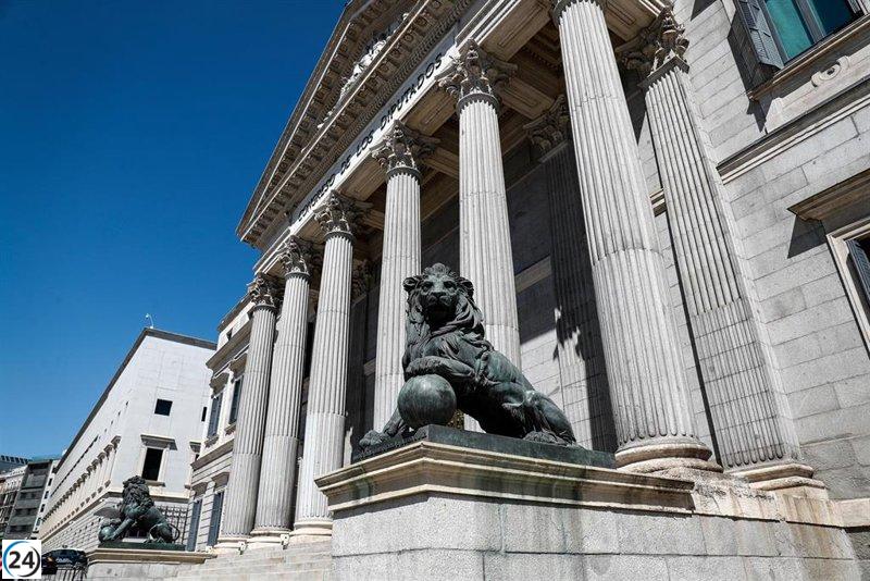 El Congreso rinde homenaje a las víctimas de la violencia de género con un minuto de silencio.
