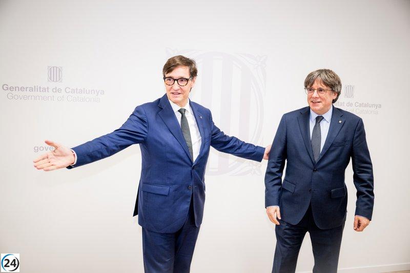 Illa y Puigdemont se encuentran en Bruselas para diálogo en la Delegación de la Generalitat.