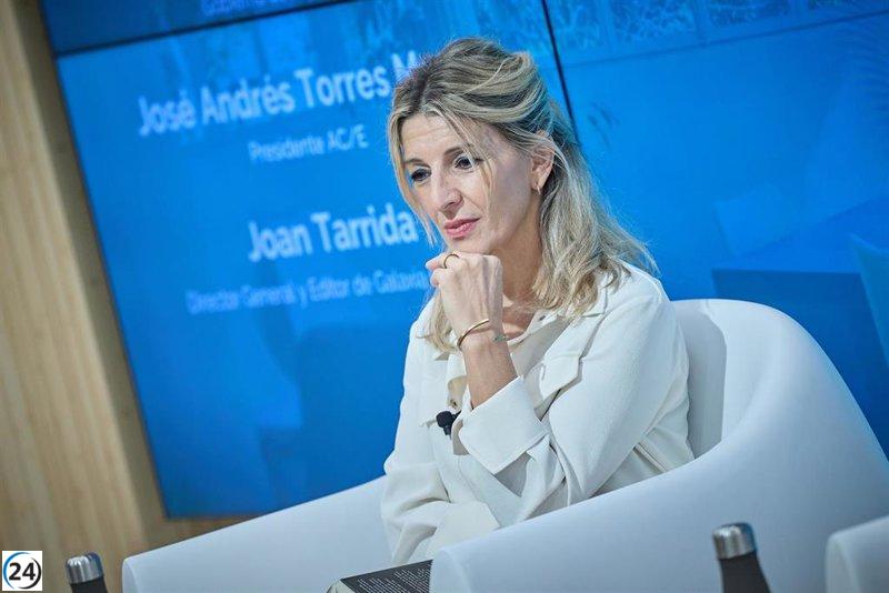 Yolanda Díaz destaca que la migración, la igualdad y la libertad sexual son derechos fundamentales, no temas secundarios.
