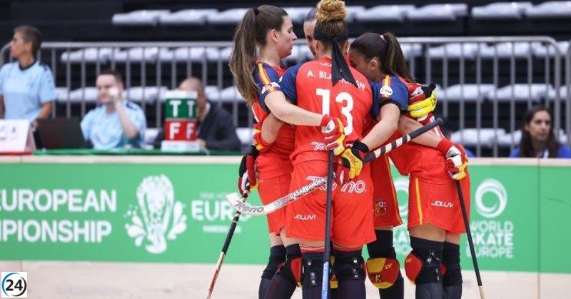 España supera a Italia y mantiene su dominio en el Europeo de Hockey Patines.