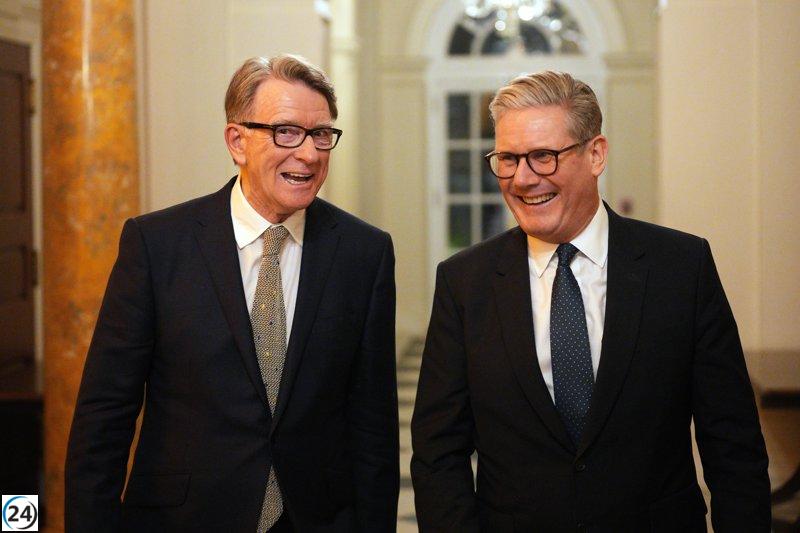 Starmer destituye al embajador en EE. UU. por conexiones con Epstein.