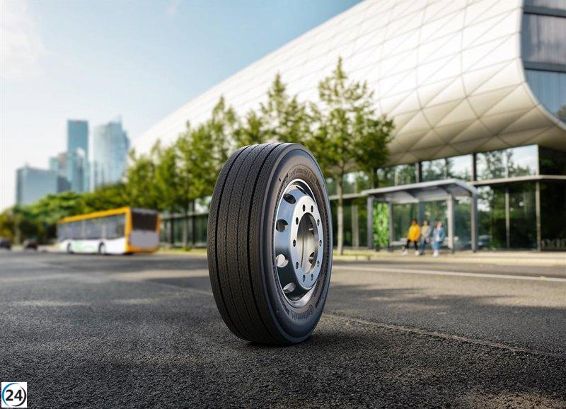 Continental presenta su innovador neumático para autobuses urbanos: el Conti Urban HA 5 NXT.