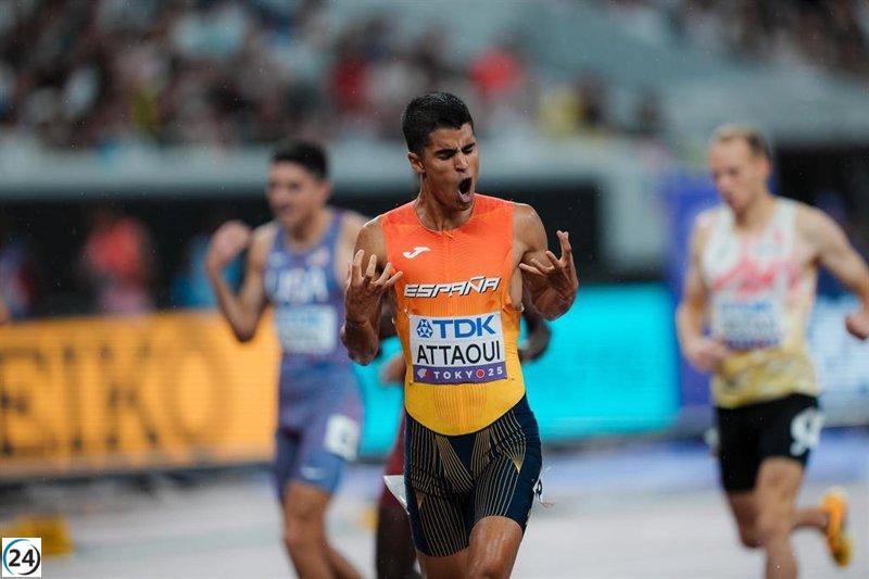 Attaoui brilla con fuerza al llegar a la final de los 800 m en el Mundial de Tokio.