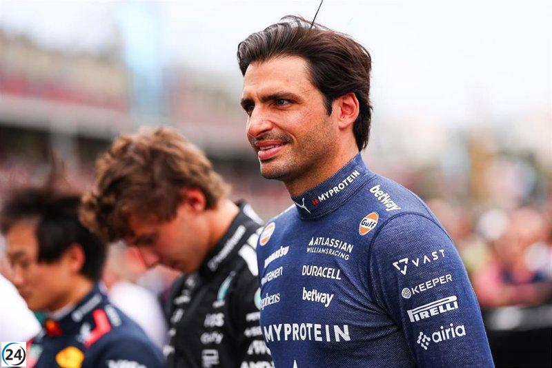 Sainz celebra: 