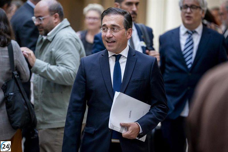 Albares aplaude la adhesión de otros países a la senda de reconocimiento de Palestina, iniciada por España.