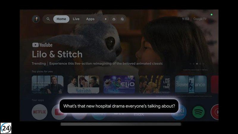 Google presenta Gemini en televisores con Google TV.