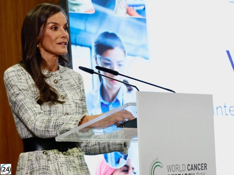 La Reina Letizia reinterpreta su elegante chaqueta de tweed con un accesorio innovador.