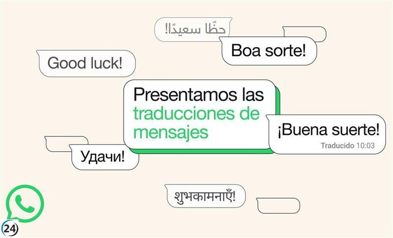 WhatsApp incorpora traducción instantánea de mensajes.
