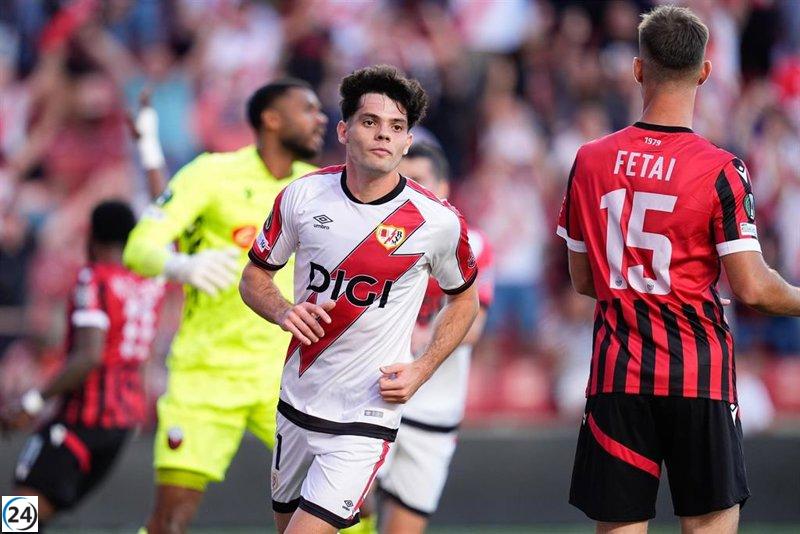 El Rayo avanza con fuerza en Europa y deja atrás al Shkëndija.