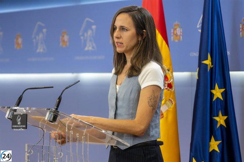 Belarra denuncia al PP como el partido europeo más corrupto y exige a Sánchez aclaraciones sobre el caso Ábalos.