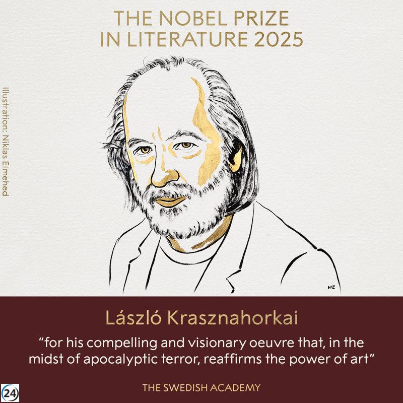 László Krasznahorkai, el autor húngaro galardonado con el Nobel de Literatura.