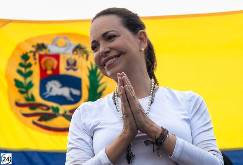 María Corina Machado, reconocida con el Nobel de la Paz 2025 por su lucha en Venezuela.