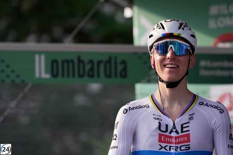Pogacar se une a la leyenda de Coppi al conquistar su quinto Giro de Lombardía.