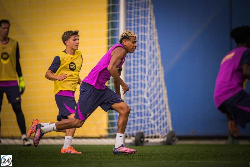 Yamal y Fermín regresan a los entrenamientos con el FC Barcelona.