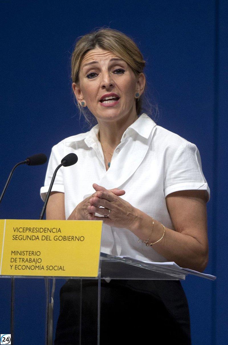 Díaz rechaza la idea de aumentar las cuotas de la Seguridad Social para los autónomos.