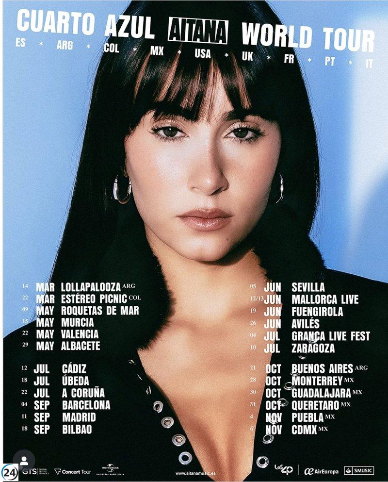 Aitana lanza su gira global