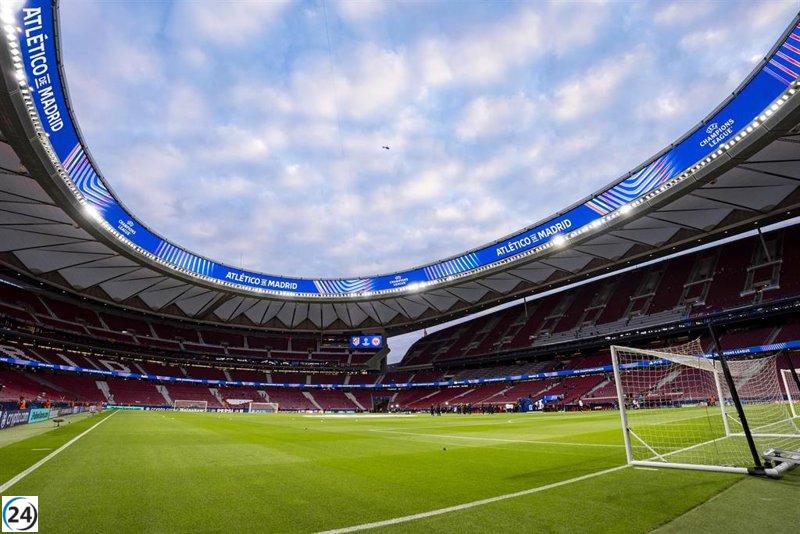 El Metropolitano acoge el entrenamiento oficial de los Miami Dolphins en Madrid.