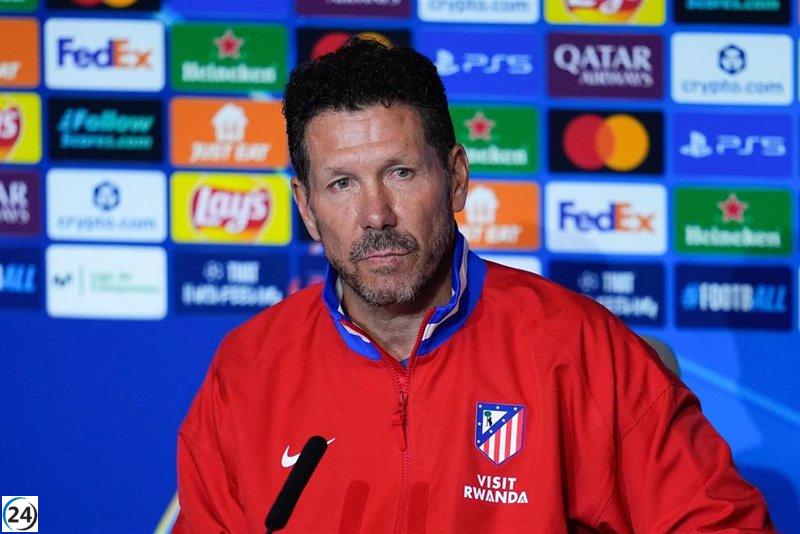 Simeone afirma que la mayoría de sus jugadores pueden complementarse entre sí.