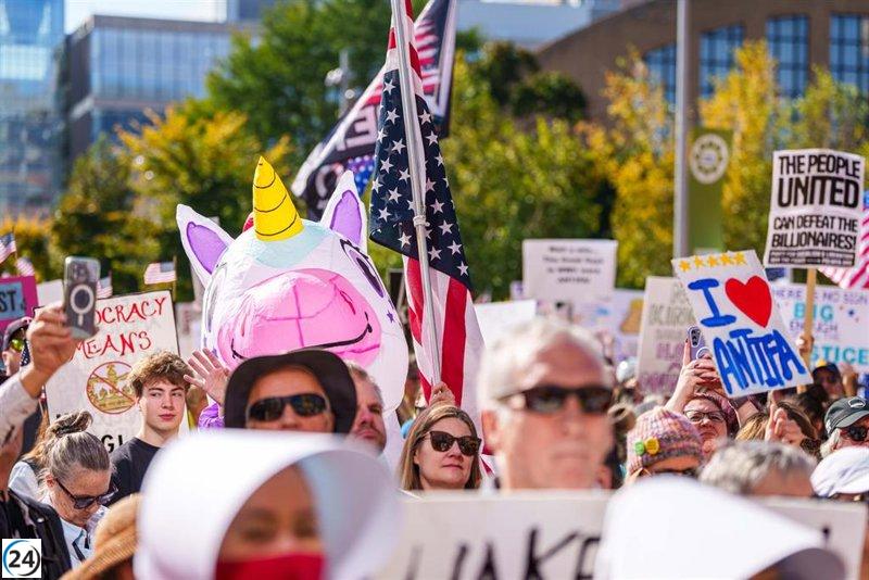 Casi siete millones se suman a las protestas de 'No Kings' en contra de Trump.
