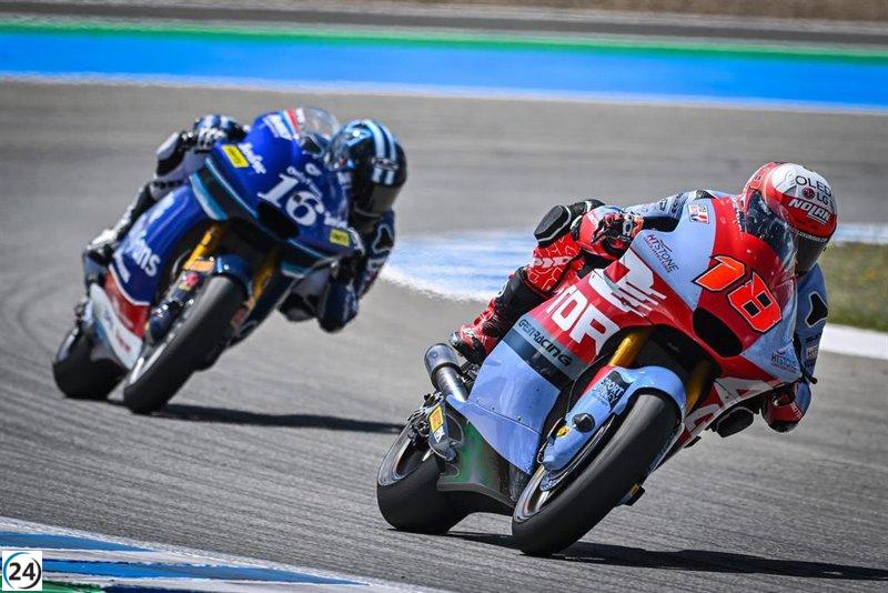 Agius brilla en Moto2, mientras Moreira y Manu González destacan en el podio.