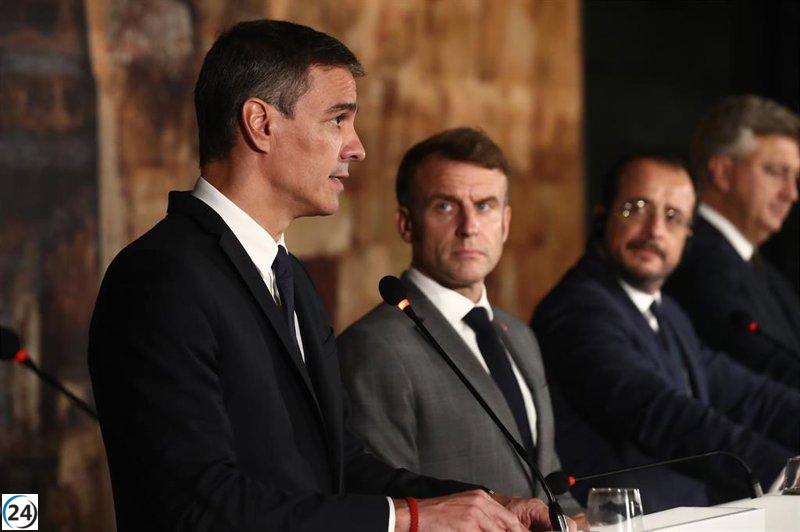 Sánchez convoca a los líderes del MED9 para debatir el presupuesto de la UE y la situación en Gaza.