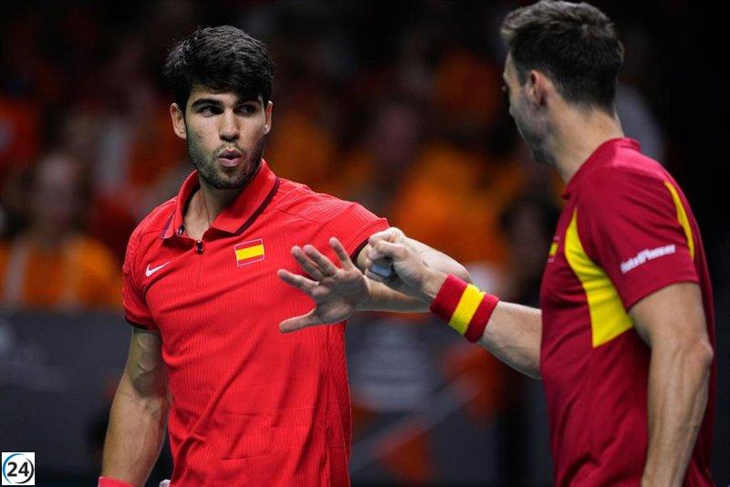 Seleccionados Alcaraz, Munar, Martínez y Granollers para la 'Final a 8' de la Copa Davis.