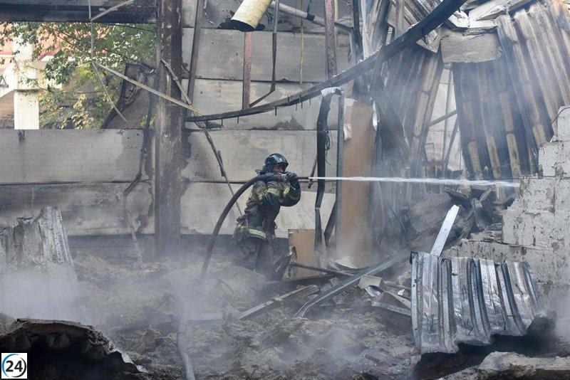 Cuatro víctimas tras un ataque con drones en Nóvgorod-Síverski, Ucrania.