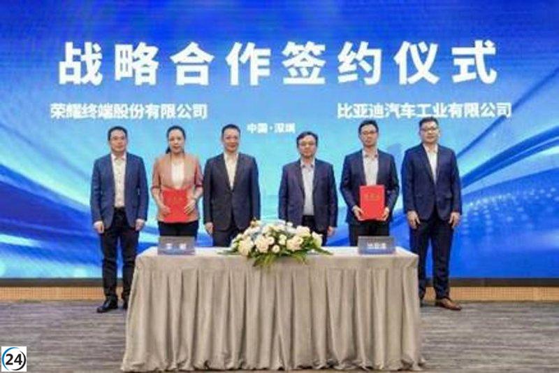Honor y BYD se unen para revolucionar la movilidad inteligente con inteligencia artificial.