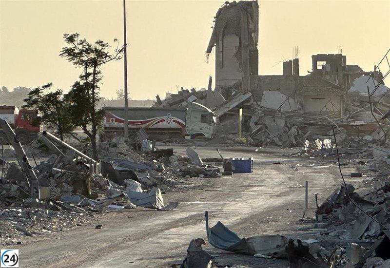 Gaza reporta cerca de 450 cuerpos hallados en áreas desocupadas por las fuerzas israelíes.