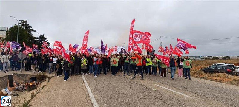 Éxito total en la primera jornada de huelga de Mahle en Motilla del Palancar, afirman sindicatos.