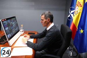 Sánchez reafirma el apoyo de España a Ucrania en busca de una paz equitativa y sostenible.
