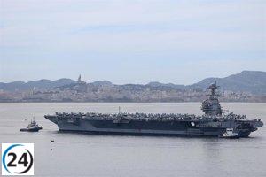 EE.UU. envía su portaaviones más grande al Mar Caribe.