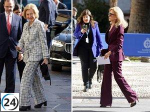 Sofía y Koplowitz deslumbran con su elegancia en los Premios Princesa de Asturias en Oviedo.