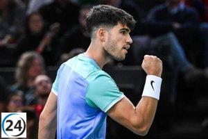 Alcaraz inicia su camino en el Masters 1000 de París-Bercy ante Norrie o Báez.