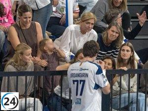 Pablo Urdangarin recibe un fuerte golpe en el labio mientras la Infanta Cristina muestra cercanía con Johanna Zott.