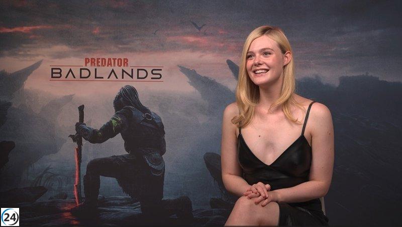 Elle Fanning debuta en 'Predator: Badlands' y rinde homenaje a heroínas como Ripley y Lara Croft.