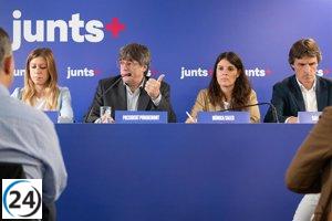 Puigdemont y líderes de Junts se encuentran para deliberar sobre su futuro con el PSOE.