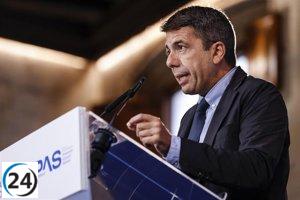 Mazón solicita al Gobierno una cooperación activa en el aniversario de la dana y llama a evitar la 