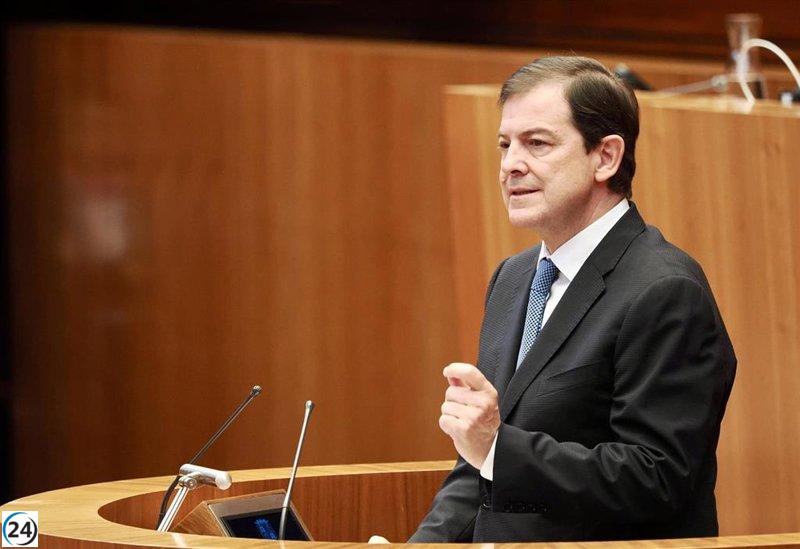 Mañueco reafirma que las elecciones en Castilla y León se celebrarán en marzo, descartando un adelanto.