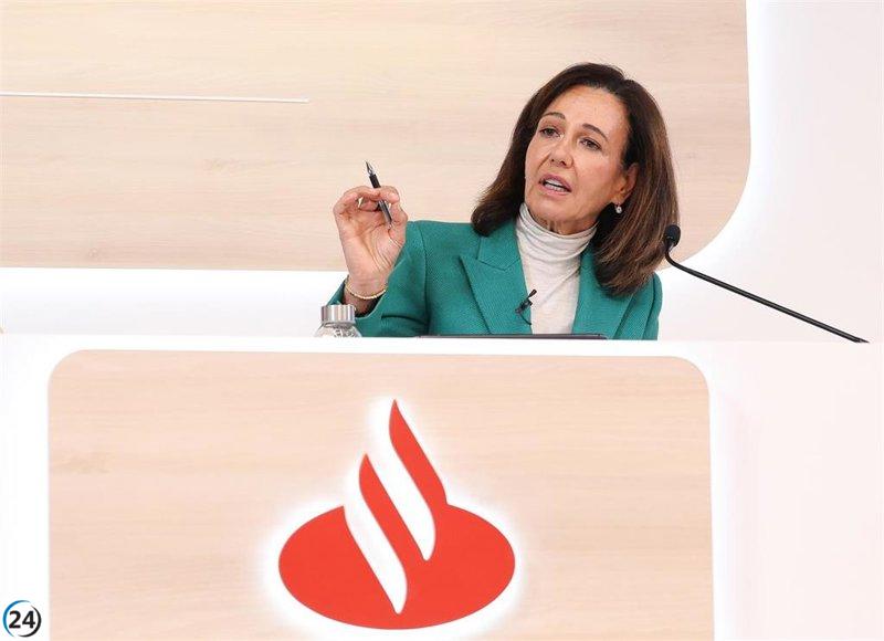 Santander alcanza un récord de 10.337 millones de euros en beneficios hasta septiembre, un incremento del 11%.
