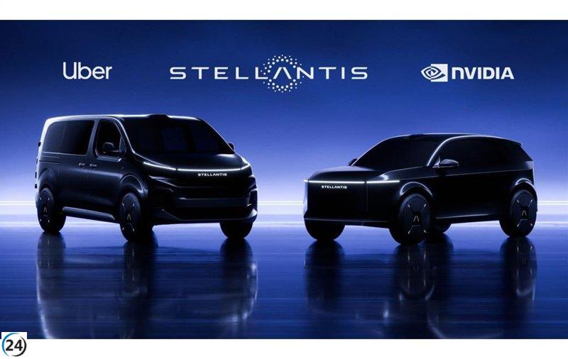 Alianza entre Stellantis, Nvidia, Uber y Foxconn para impulsar la era del robotaxi.