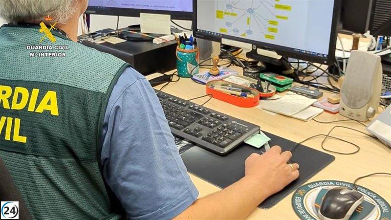 La Guardia Civil desmantela red de estafadores que suplantaron identidades y sustrajeron casi 400.000 euros.