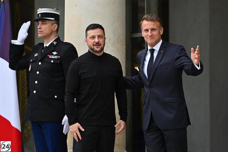 Zelenski y Macron pactan la venta de cazas franceses a Ucrania durante la próxima década.