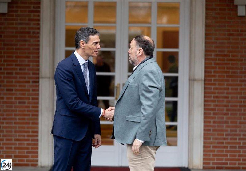 Sánchez y Junqueras sostuvieron encuentros discretos para discutir la financiación de las comunidades autónomas.