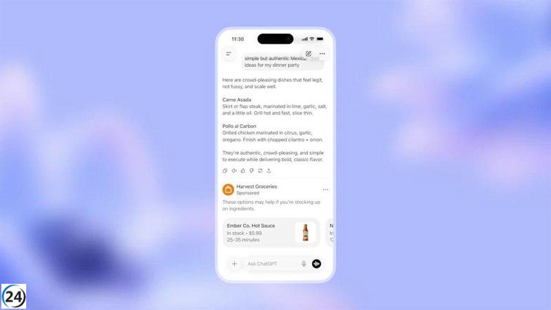 ChatGPT integrará publicidad según el contenido de las conversaciones de los usuarios.