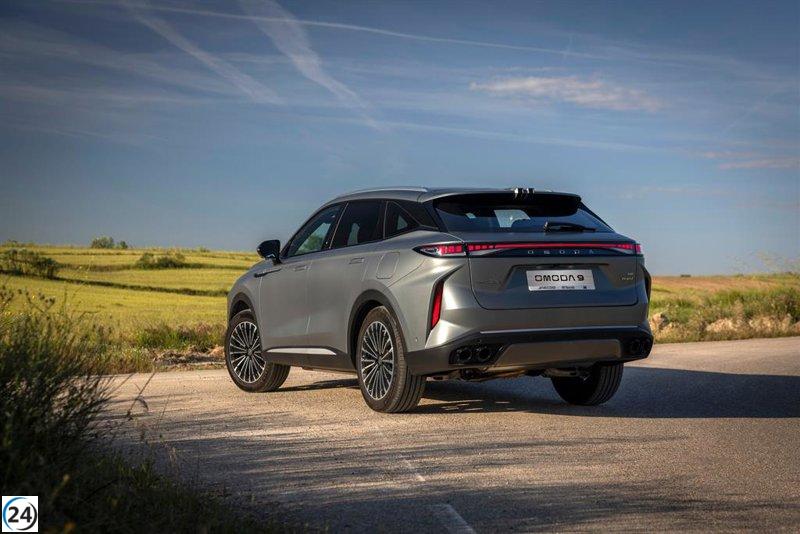 Omoda 9 SHS: el PHEV líder de ventas con 145 km de autonomía eléctrica, 537 CV y bajo los 50.000 euros.