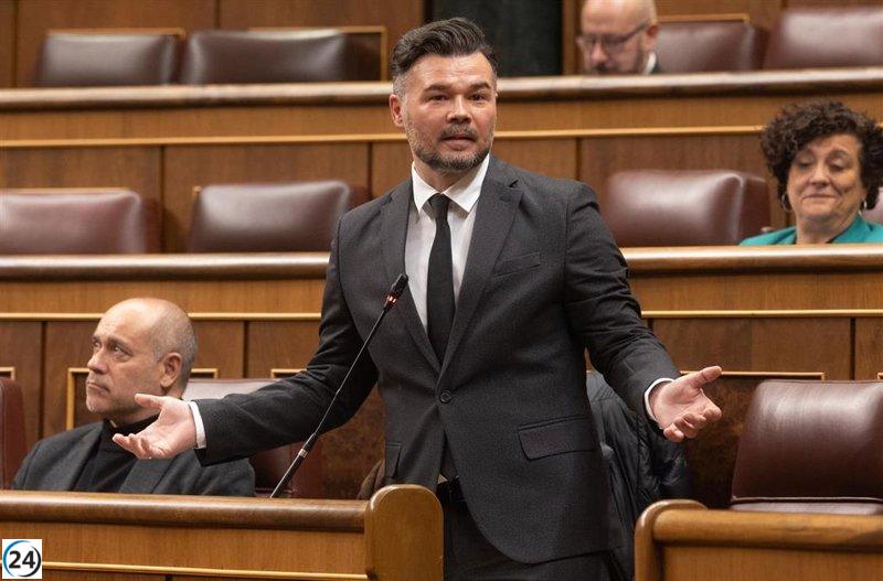 Rufián elige respaldar a Puente en lugar de unirse a la dimisión solicitada por Junqueras.