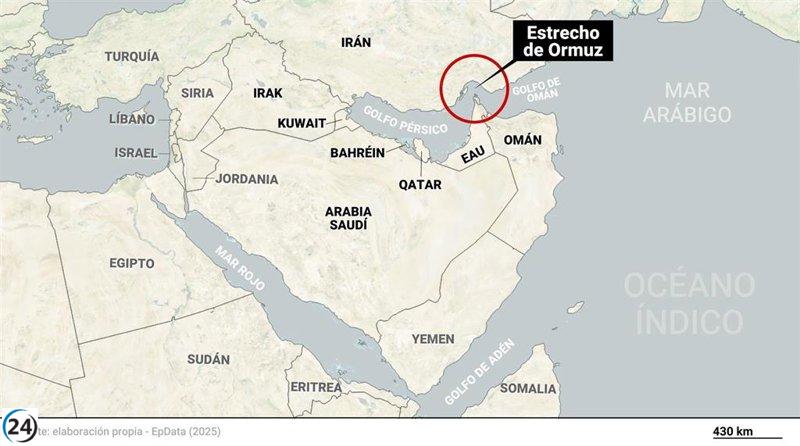 EEUU insta a barcos con bandera nacional a eludir las aguas iraníes en el estrecho de Ormuz.