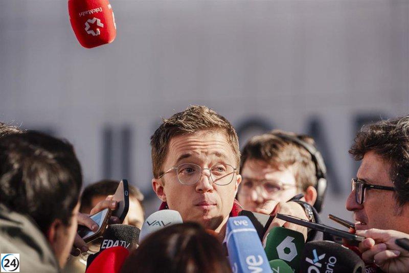 Errejón se niega a asistir al juicio oral hasta que se aclare la retirada de la acusación por parte de Mouliáa.